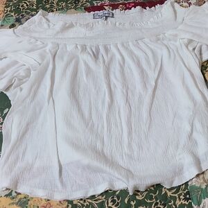 White Off-Shoulder Blouse